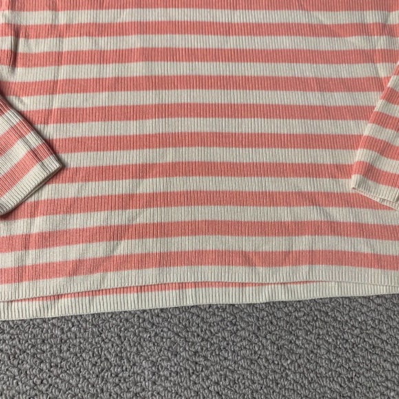 Who What Wear Womens Sweater Size Medium Pink Tank Striped Long Sleeves Slim Fit - Picture 4 of 12